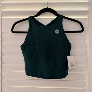 Beyond Yoga | Pure Barre Spruce Green Crop Top NWT